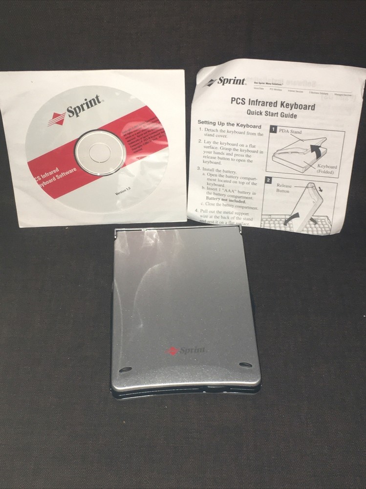 Rare Sprint PCS Infrared Folding Travel Keyboard With Software
