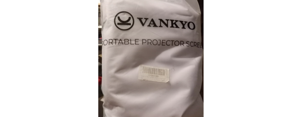 Vankyo 120 Inch Portable Projector Screen White