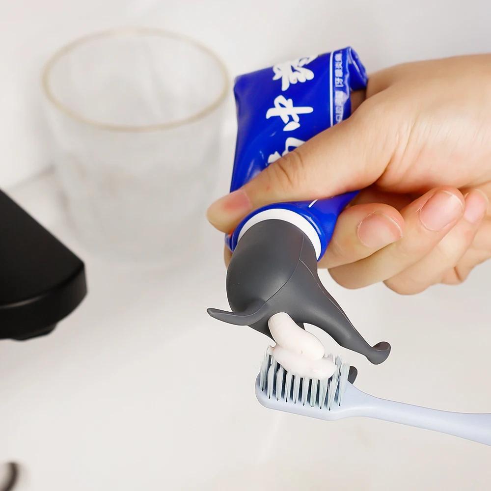 3PCS Funny Pooping Dog Butt Toothpaste Toppers Toothpaste Squeezer Cover Caps US