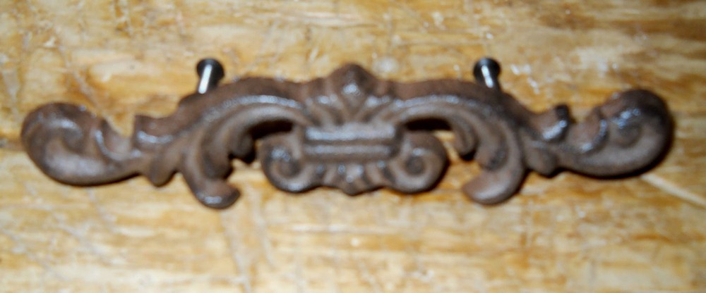 12 Cast Iron Antique Victorian Style Drawer Pull, Barn Handle, Door Handles