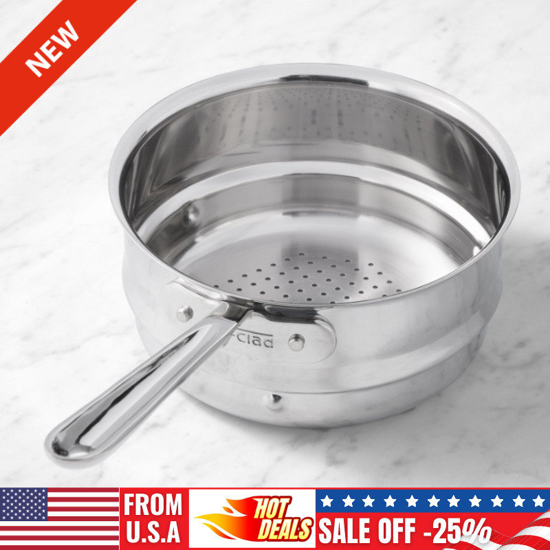 All-Clad Stainless-Steel Steamer Insert NEW
