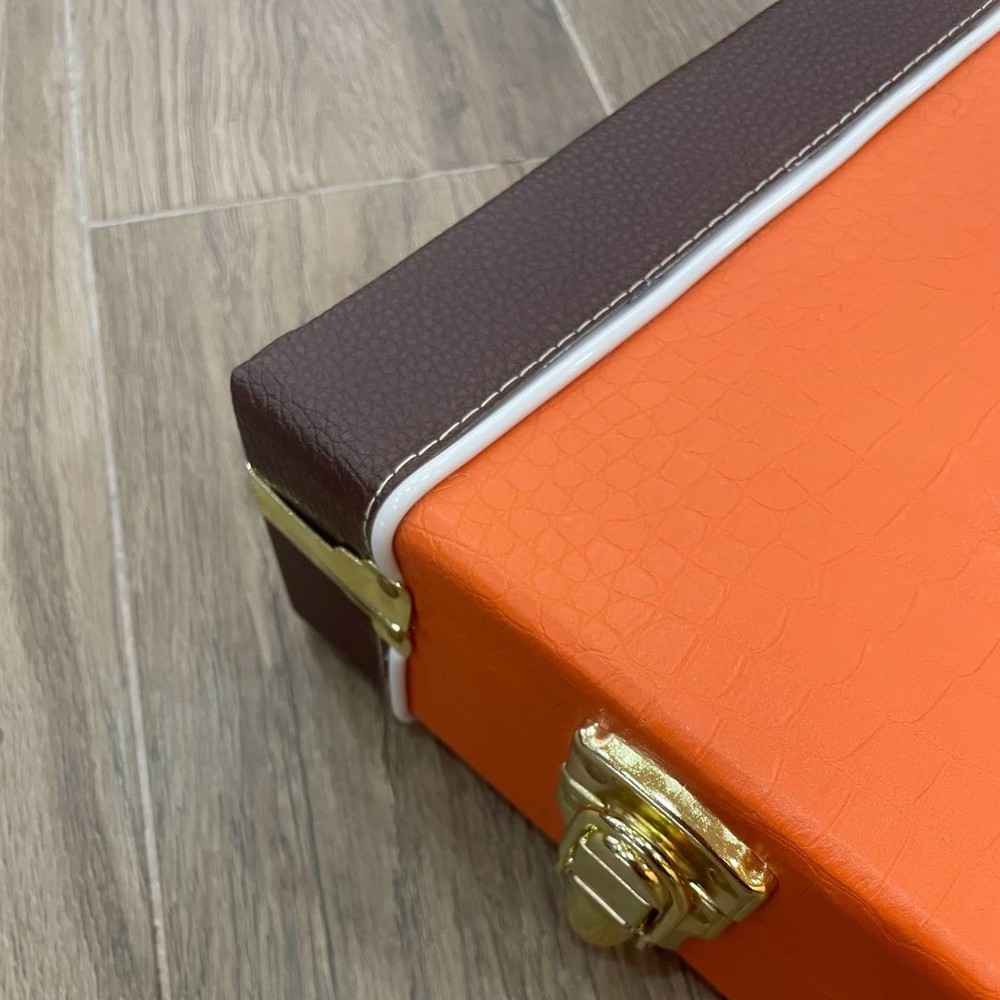 39" Electric Guitar Square Hard Shell Case (Orange)