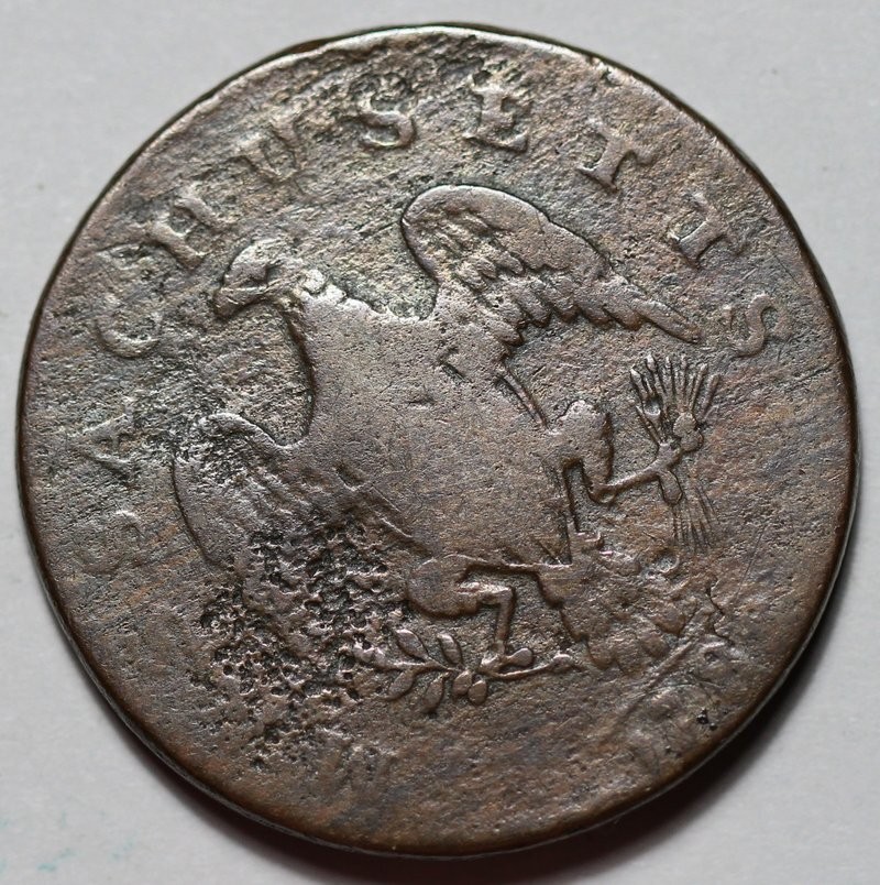 1788 Massachusetts Colonial Copper Cent