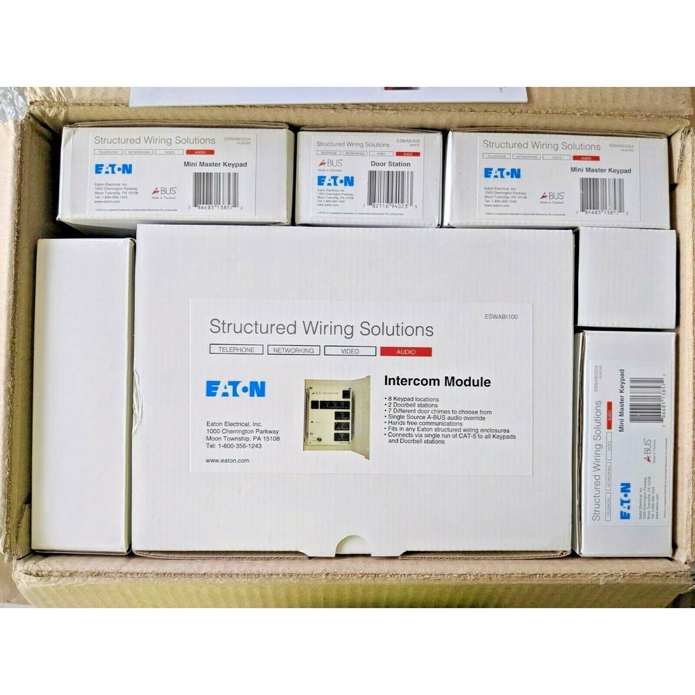 Structured Wiring Solutions ESWABIK311A Intercom Kit Keypad Doorbell Intrcm