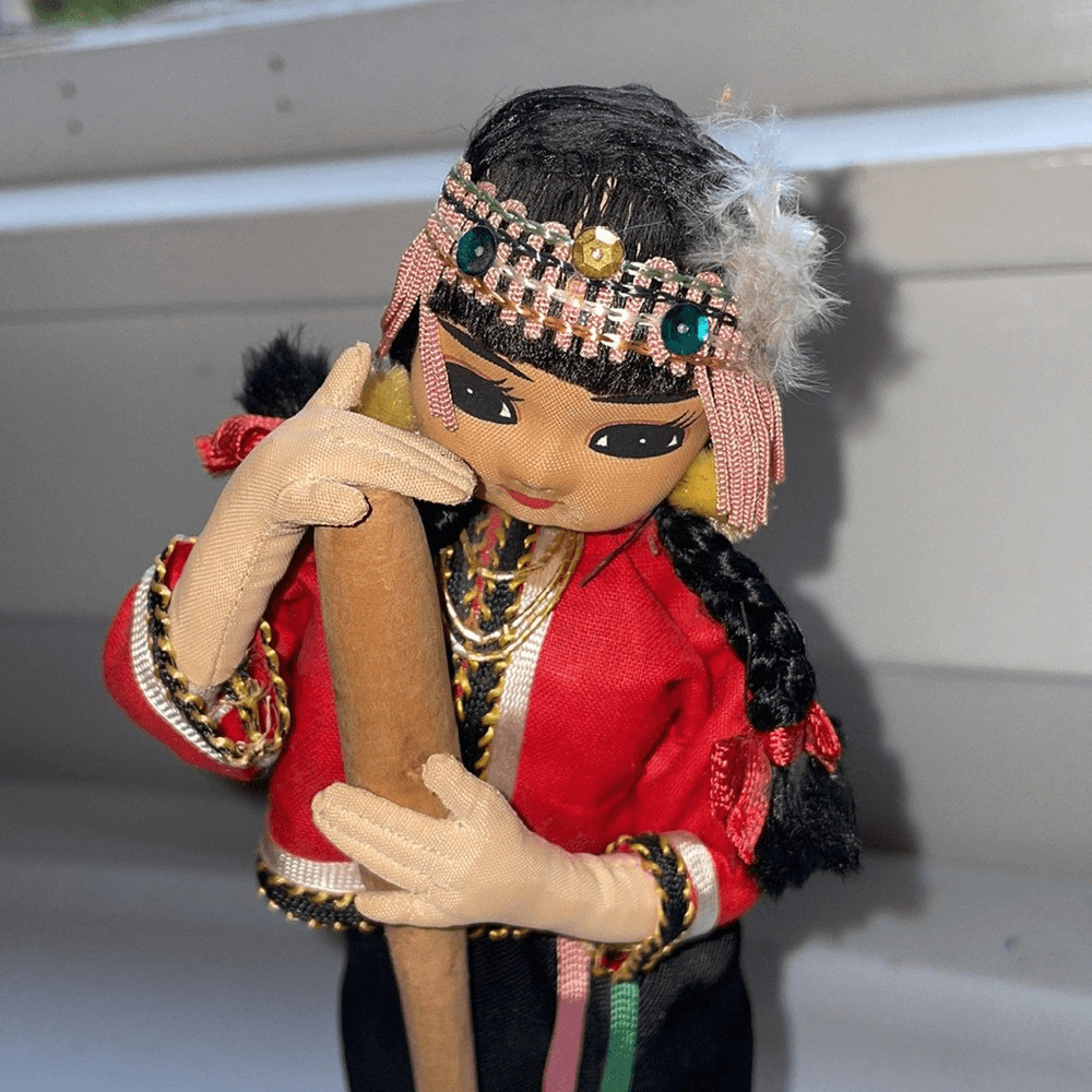 Vintage decorative Peruvian female doll