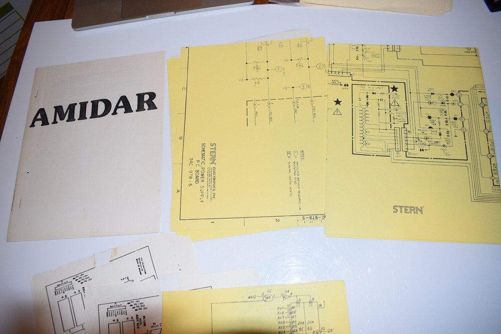 AMIDAR MANUAL & SCHEMATICS STERN ELECTRONICS (BOOK846)