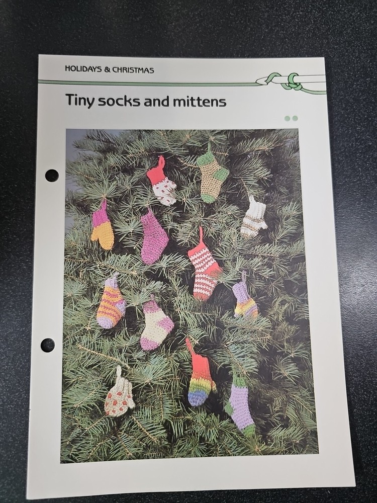 Marshall Cavendish Tiny Socks And Mittens Vintage Crochet Pattern