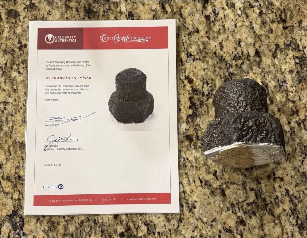 Avengers Infinity War Screen Used Prop - Marvel - Celebrity Authentics