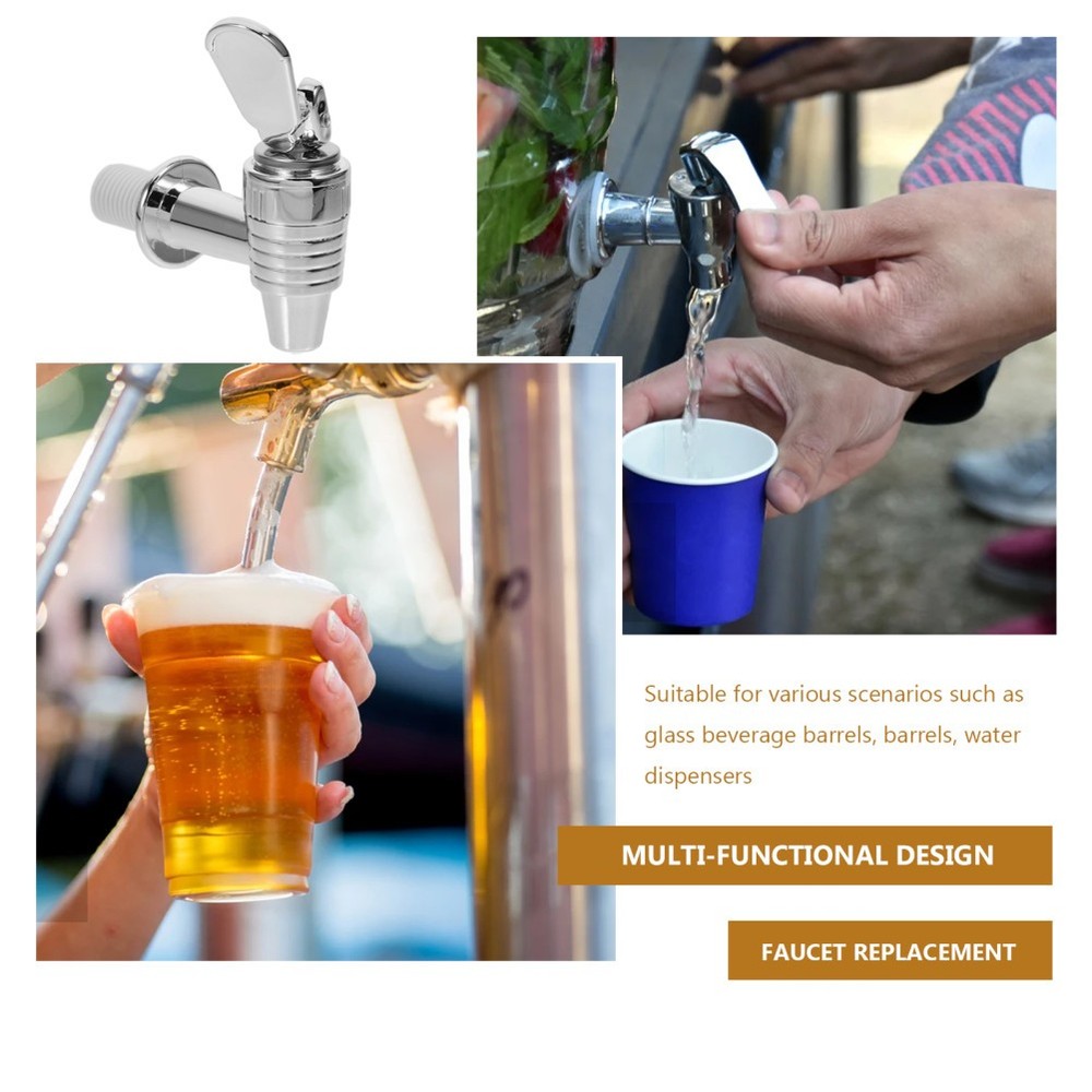 2 Pcs Multi-function Bucket Spigot Beverage Dispenser Replacement Water
