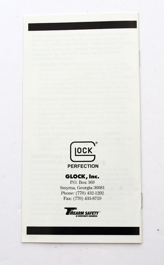 Factory Glock Preventive Maintenance Manual