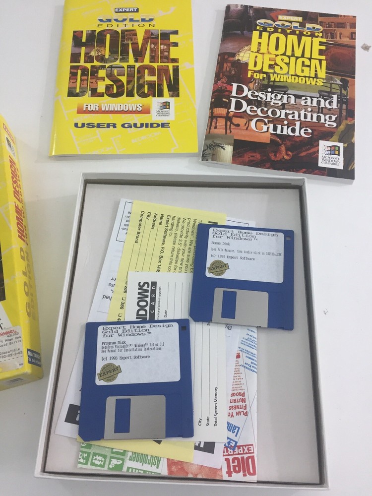 Gold Edition Home Design (1993, CD-ROM, Computer Software)