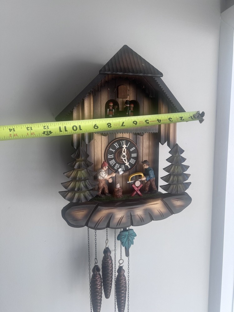 Wood Cutters Cuckoo Clock 1987