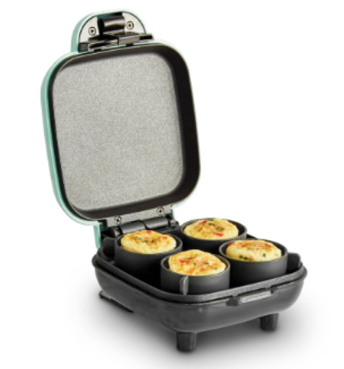 Dash Egg Bite Maker, Makes 4 Egg Bites, Aqua - NEW