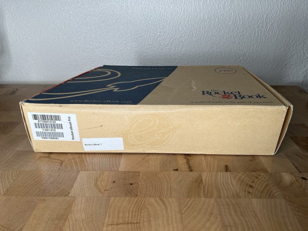 Vintage Rocket eBook Pro 16mb by Nuvomedia Reader Tested Working - COMPLETE