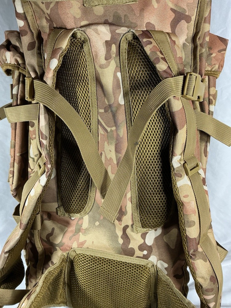 XL Camo Tactical Backpack With Rifle Storage Pouch