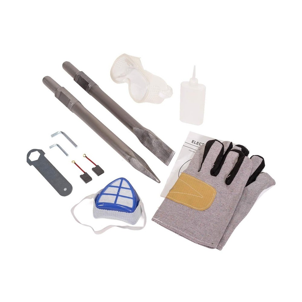 XtremepowerUS 3600W Electric Demolition Jack Hammer Point Chisel Bits Constru...