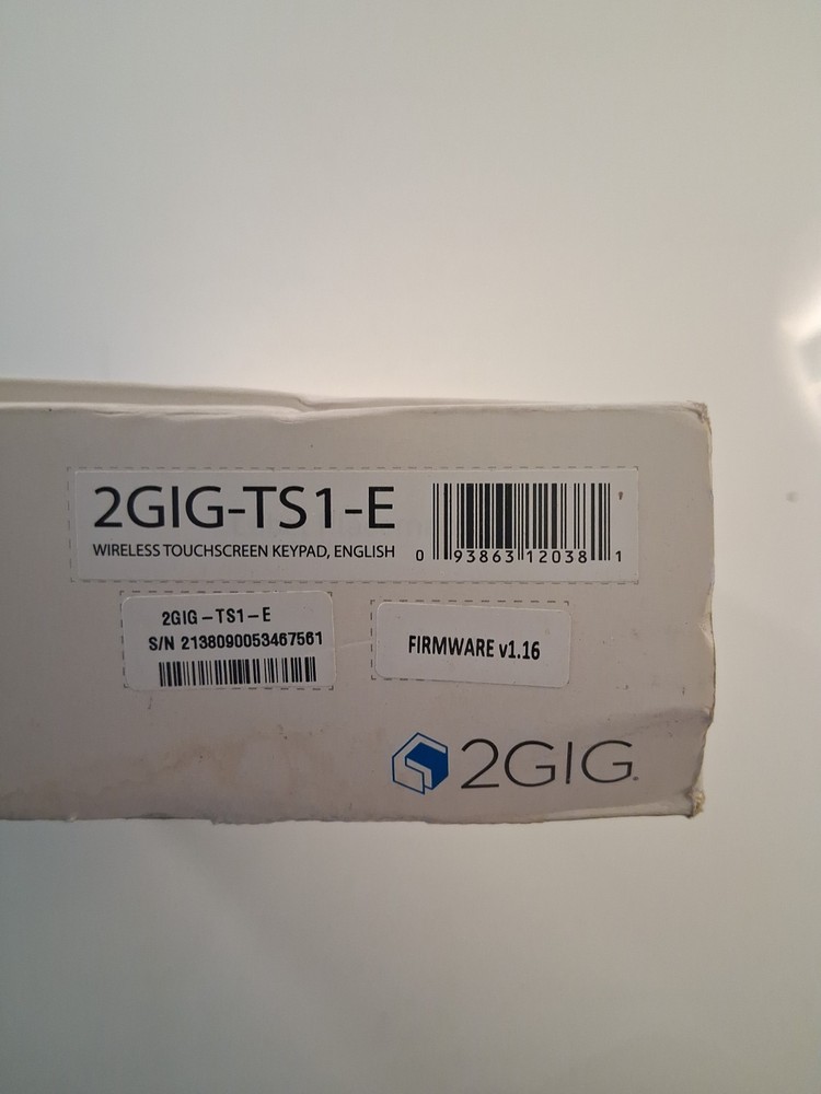 2GIG Secondary Touch Screen (2GIG-TS1) NEW