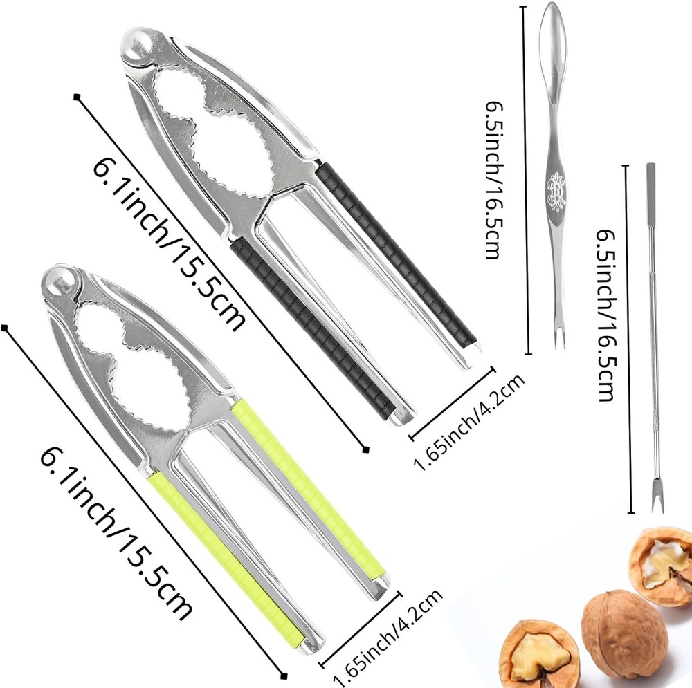 8 Pcs Nut Crackers for All Nutcracker Seafood Tools Walnut Cracker 3#