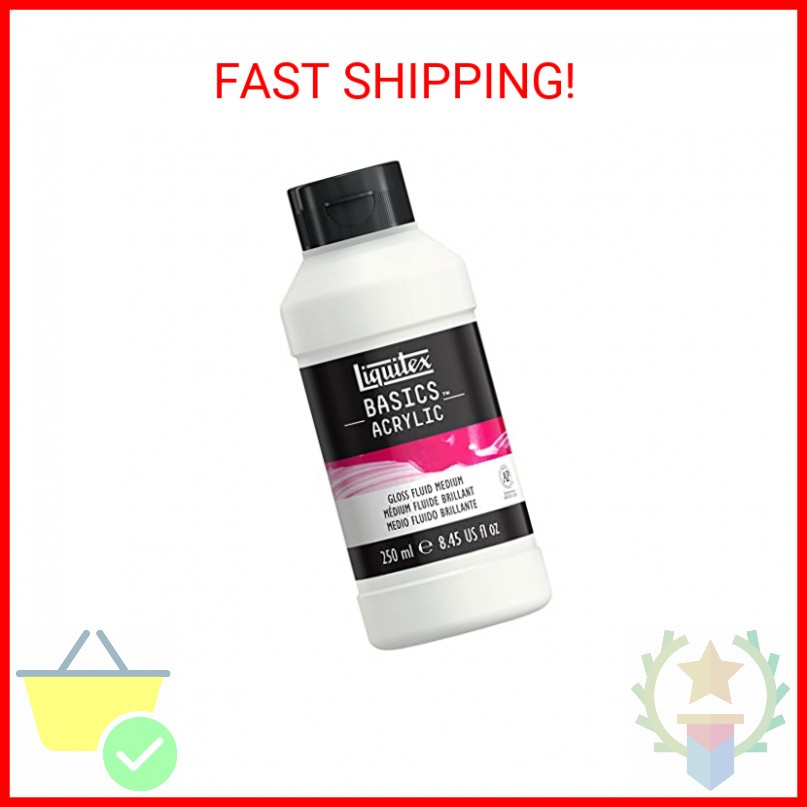 Liquitex BASICS Gloss Fluid Medium, 250ml, 8.4-oz