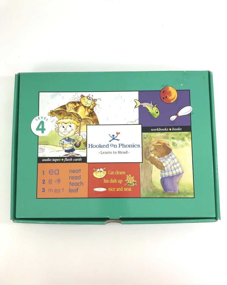 HOOKED ON PHONICS Learn To Read LEVEL 4 & 5 COMPLETE Tapes Flashcards Workbooks+
