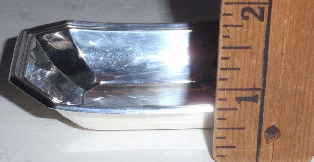 Vintage Goham Sterling Silver Rectangular Nut Dish