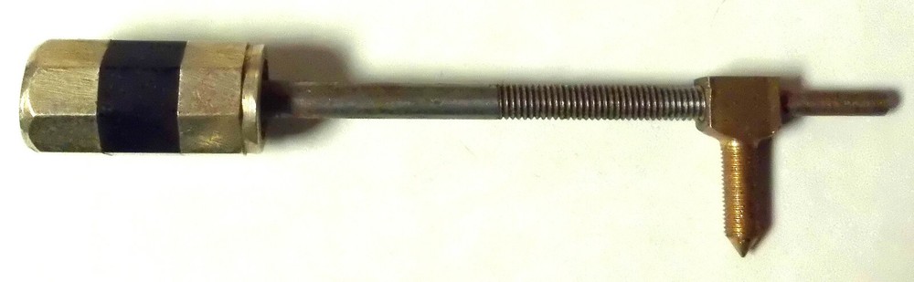 NOS German Made Cello Bow Screws w Plain Eye, Eyelet & 3 Part Ebony Ring Button