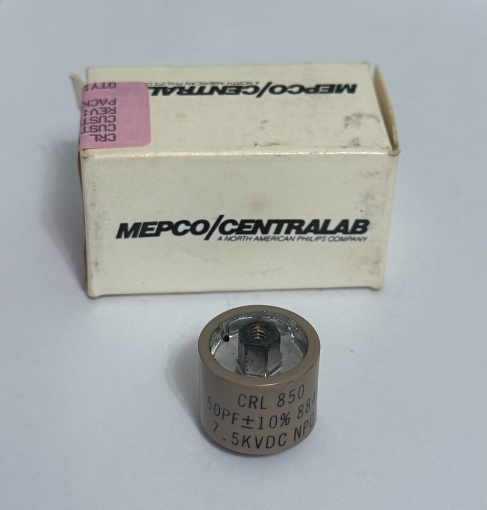 Mepco/Centralab CERAMIC CAPACITOR CRL 850 , 50PF, 7.5KV