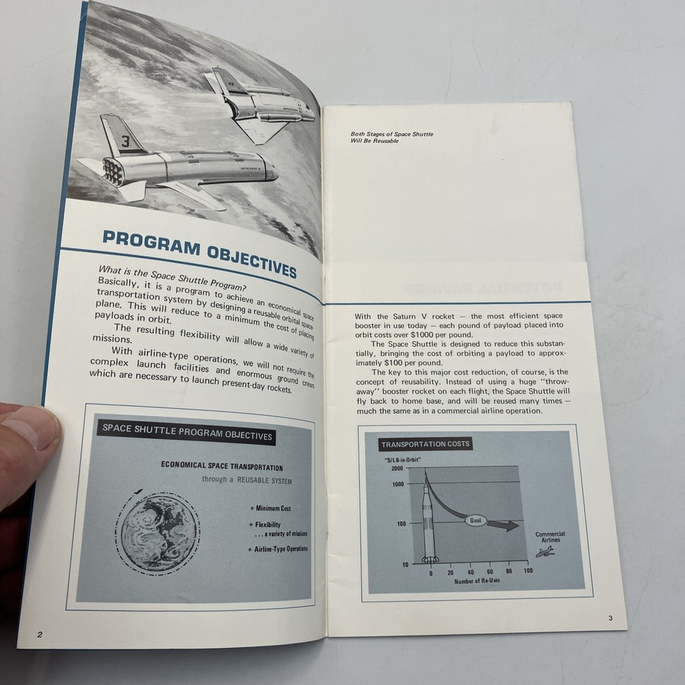 Space Shuttle The Next Logical Step Grumman Aerospace Info Booklet Boeing