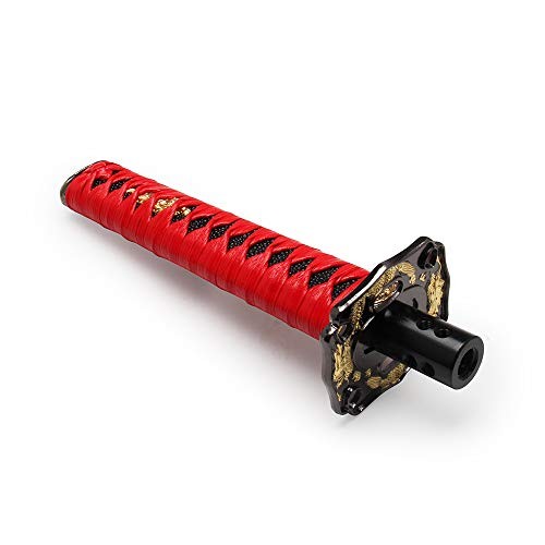 Katana Automatic Shift Knob for Lock/Button Automatic 20cm Red/Black