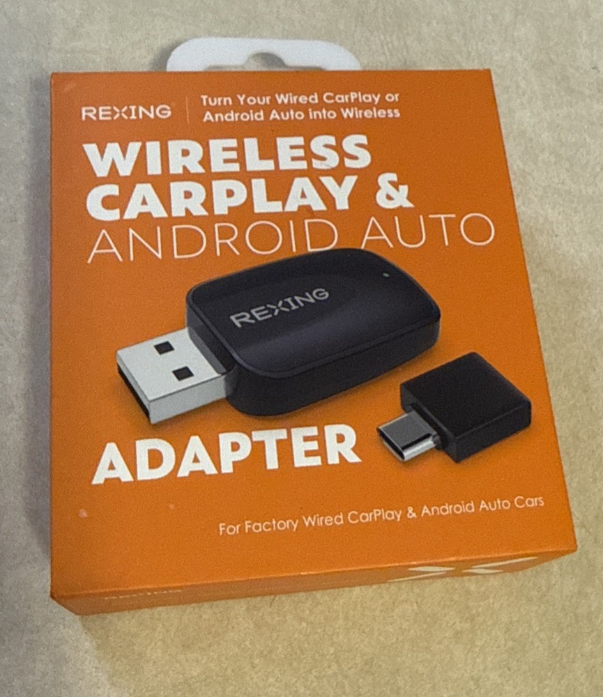 Rexing CPW-42 Wireless CarPlay Android Auto USB Dongle iPhone Android Black