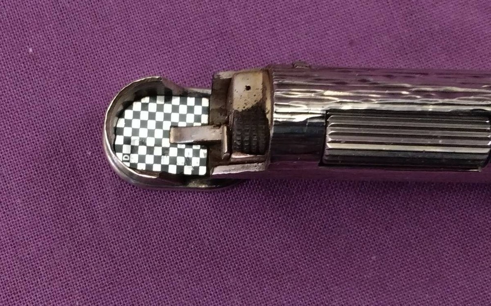 Overhauled Dunhill Rollagas lighter silver dress without box