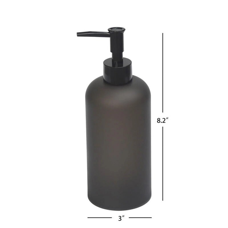 Mainstays Frosted Black Soap Pump, Plastic