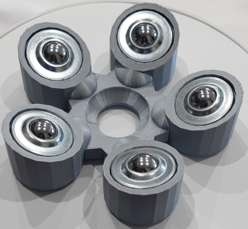 Bowling Ball Spinner Cup - Silky Silver