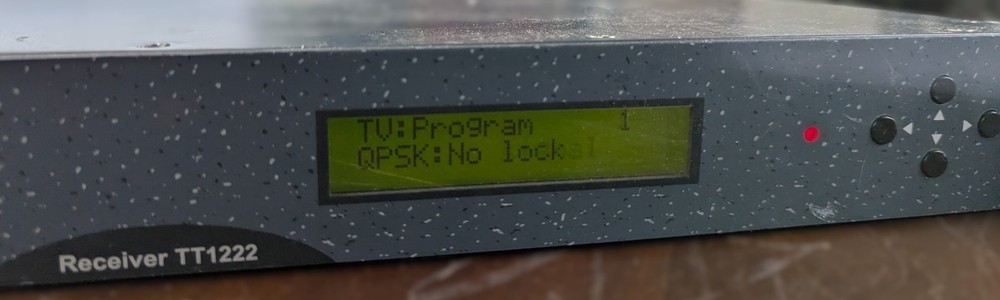 Tandberg TT1222 Receiver IRD QPSK Satellite Decoder Broadcast Rackmount
