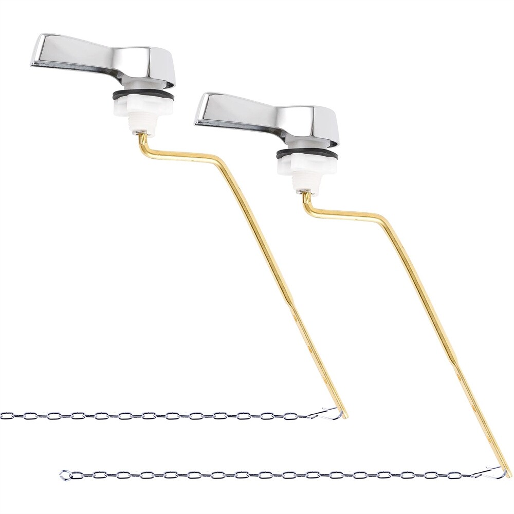 2Pack Universal Side Mount Toilet Handle Trip Lever Tank Flush Lever Replacement