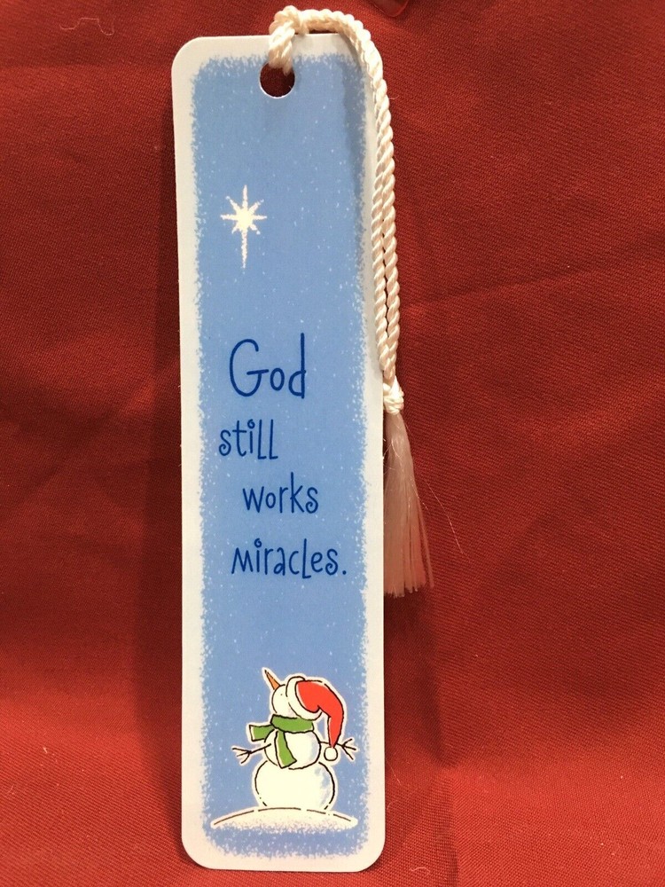 God still works miracles    Christmas bookmarks by Dicksons