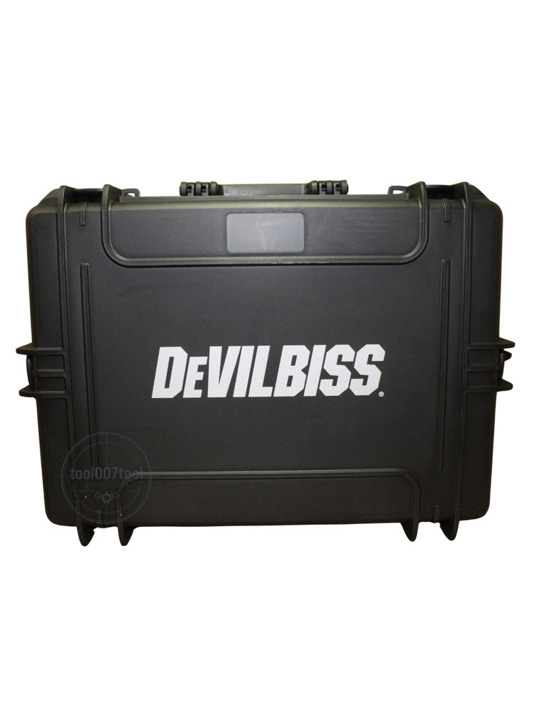 Devilbiss Dv1 3 Gun Combo w/ Black Cups w/ Travel Case