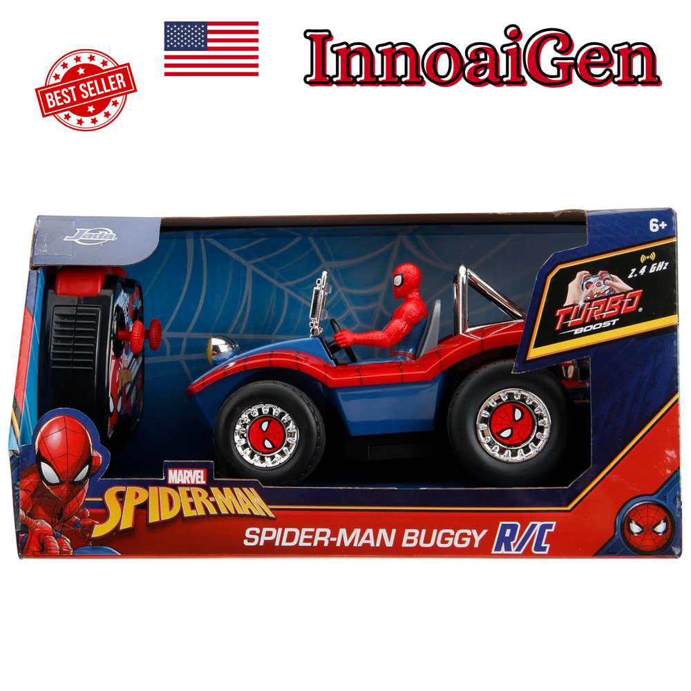 Jada Marvel Spider-Man Buggy Car Turbo Boost Remote Control Full-Function NIB
