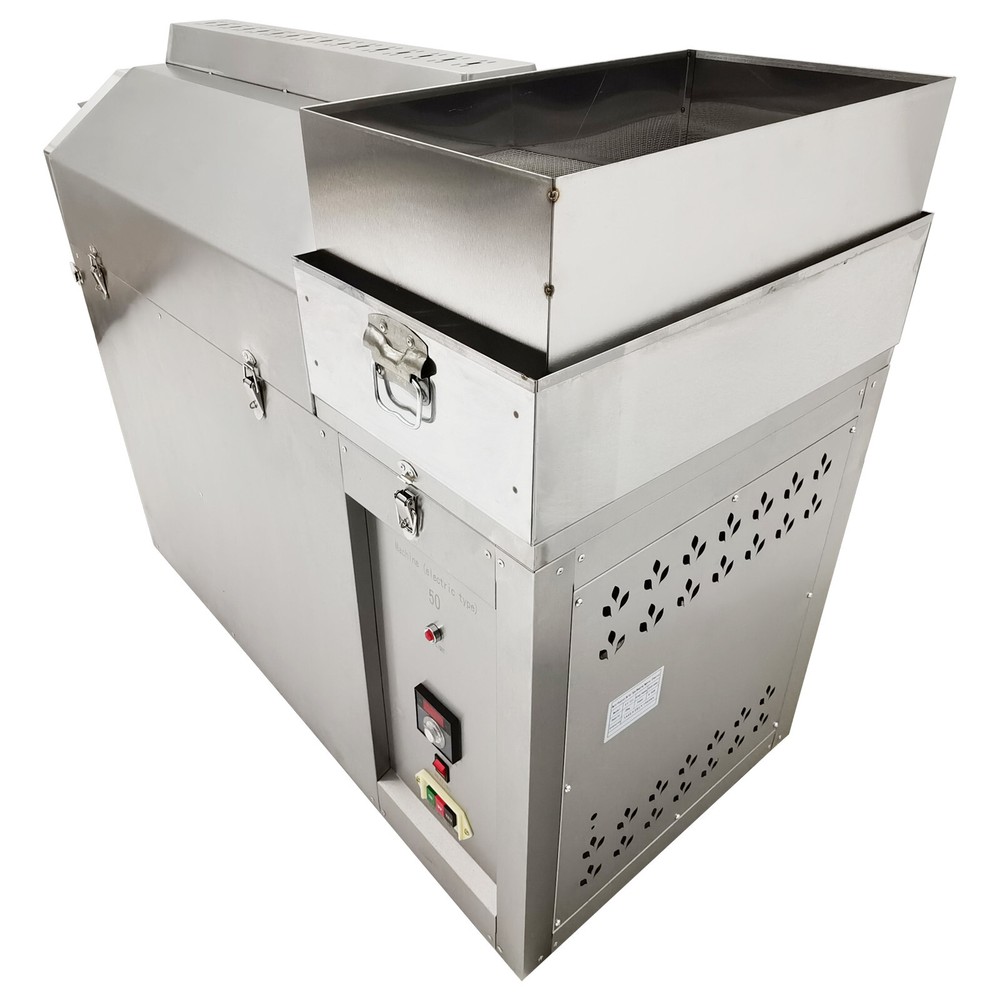 55 Lbs Automatic Heating Roasting Machine Drum Roaster for Nuts Coffee Bean 220V