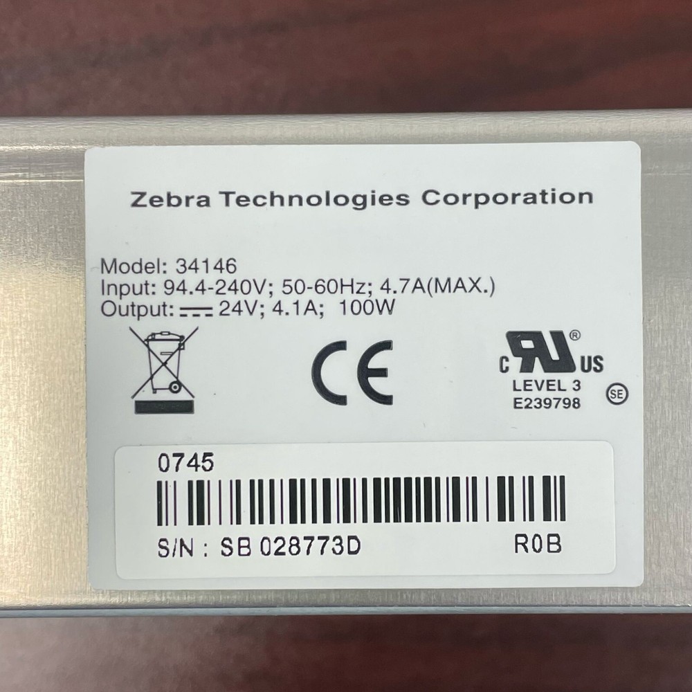 Zebra 34146 Power Supply for S4M Thermal Label Printer