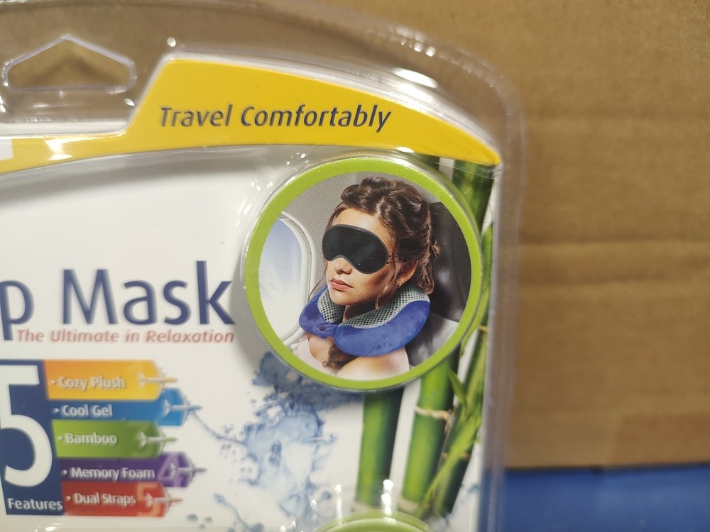 Cloudz Sleep Mask Cool Gel & Bamboo,Comforlite Inside, New, Sealed