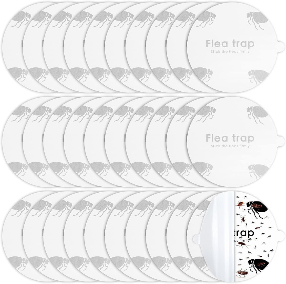 Flea Trap Refill Discs Sticky Fly Trap Refill Glue Board Refills Double Layer Ad