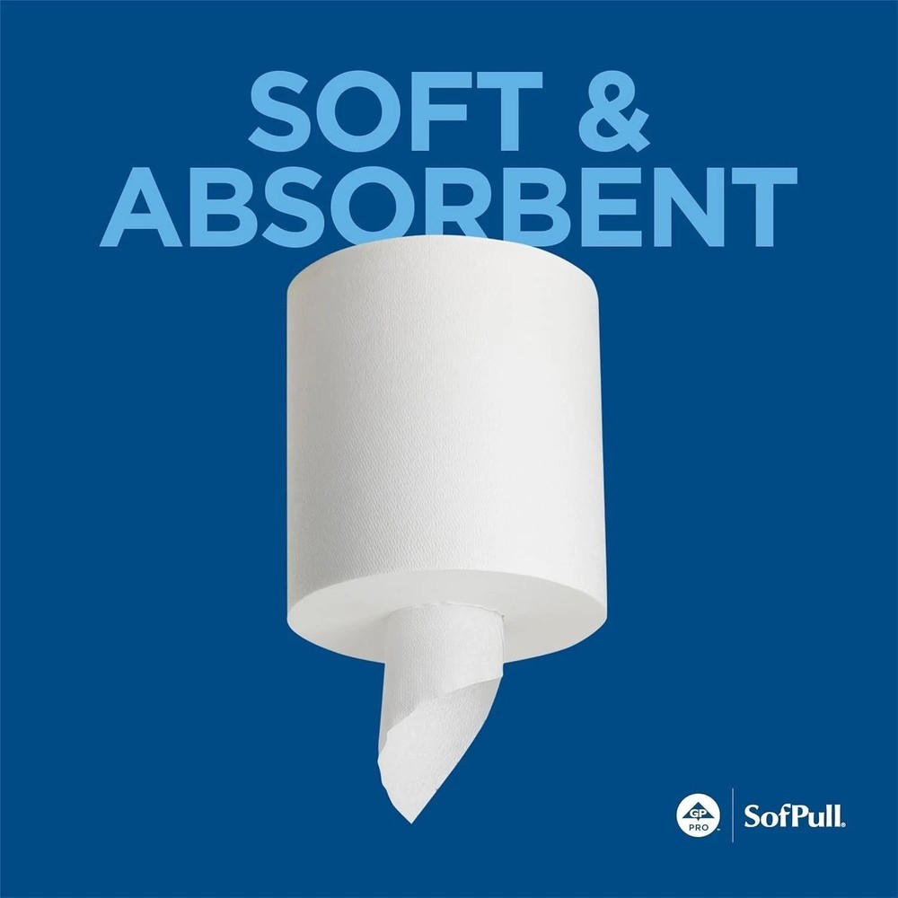 SofPull Centerpull Regular Capacity Paper Towel, White, 28124, 324 Sheets Pe...
