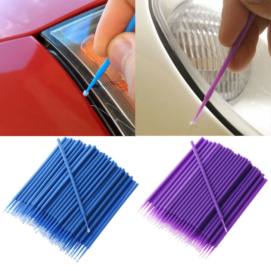 100x Car Touch Up Paint Micro Brush Brushes Small Tips Applicator Tool Universal