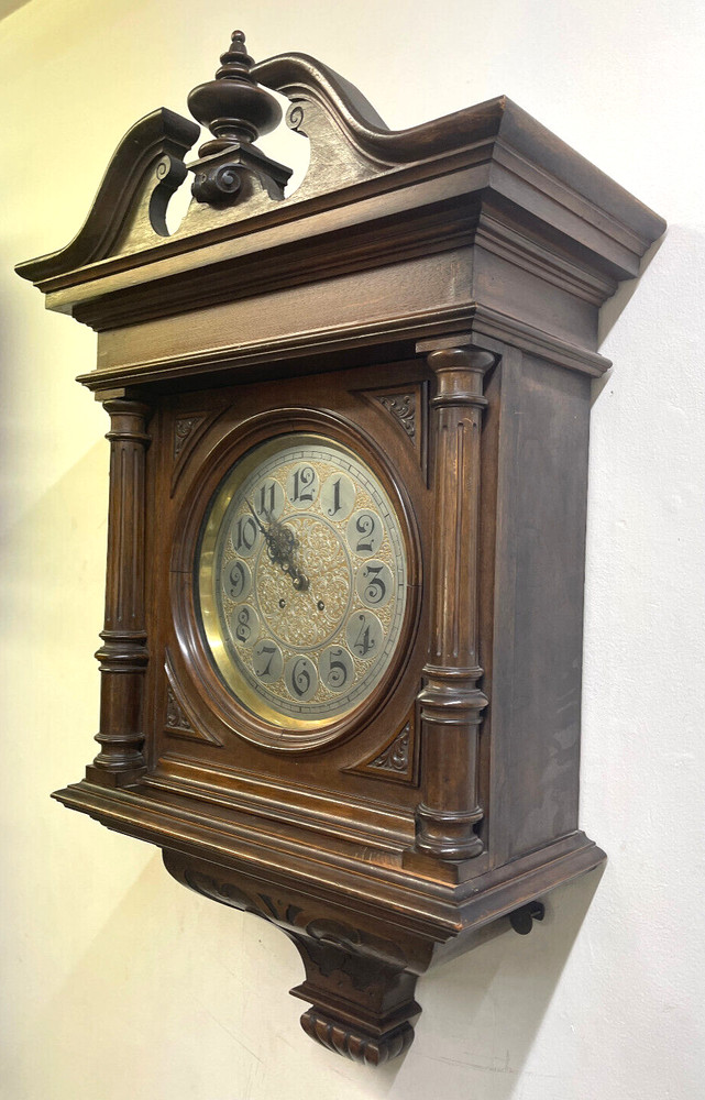 Large Antique German Gustav Becker Wall Clock *