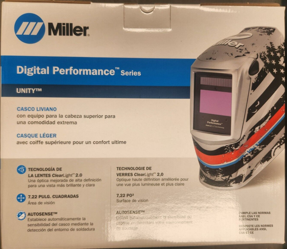 MILLER 282006 DIGITAL PERFORMANCE HELMET CLEARLIGHT 2.0-UNITY
