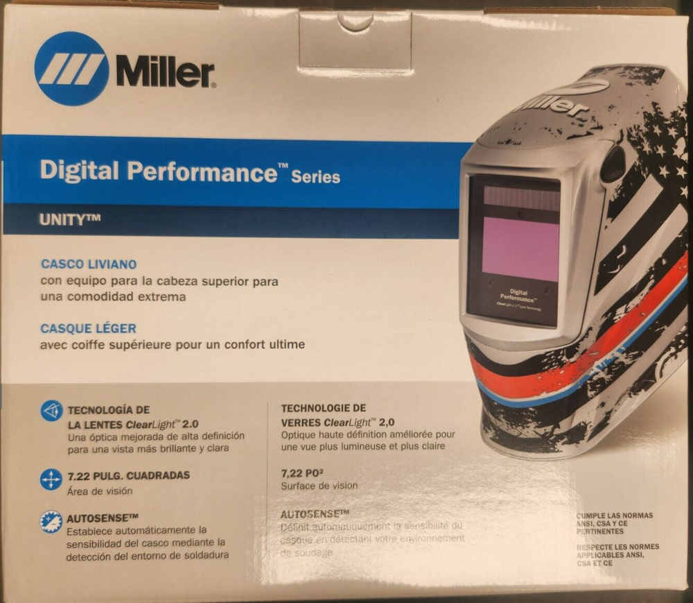 MILLER 282006 DIGITAL PERFORMANCE HELMET CLEARLIGHT 2.0-UNITY