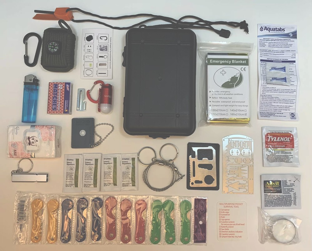 Emergency Survival Cargo Pocket / Back Pack- Survival Kit