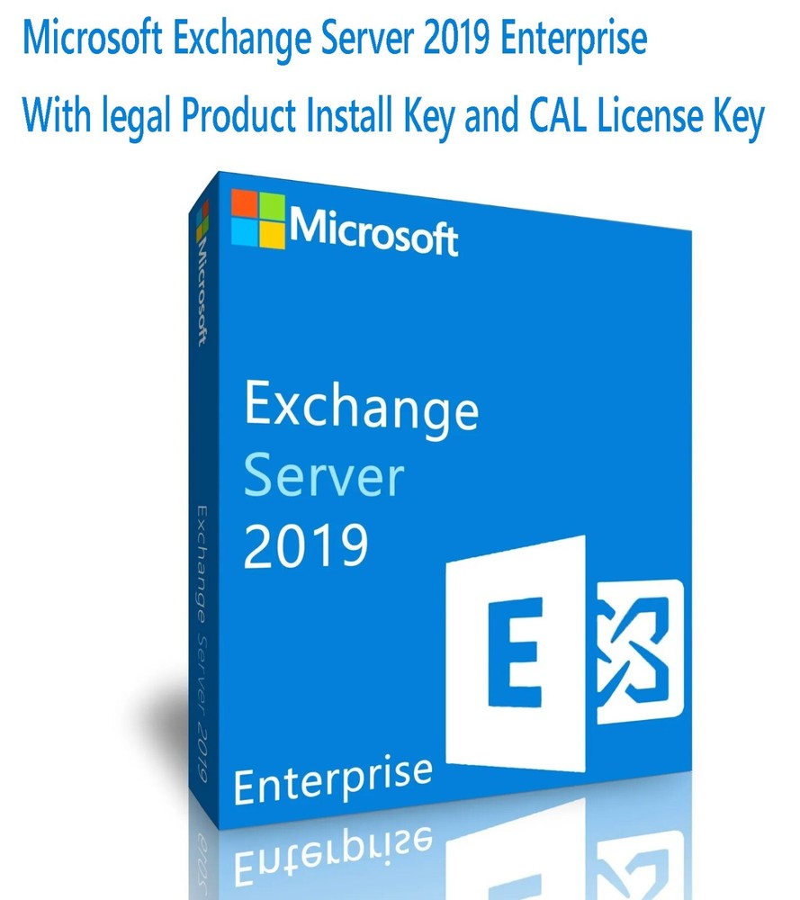 Microsoft Exchange Server 2019 Enterprise w 500 CALs. Important Read Description