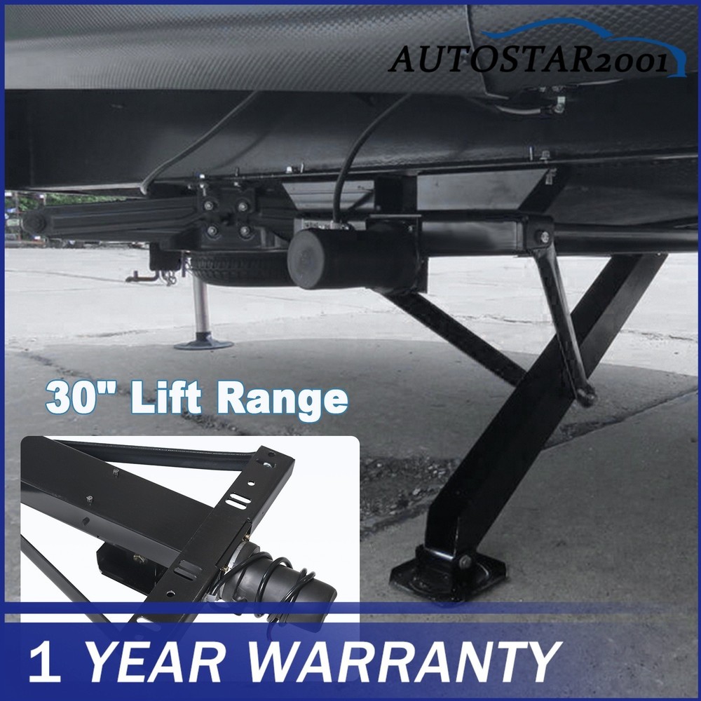 Universal Rear Trailer Stabilizer Jack Stand Stabilizer Jack Kit 298707 Black